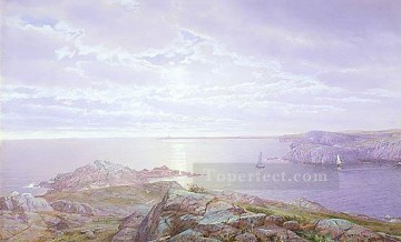  scene Canvas - Rocky Cove NMA scenery William Trost Richards